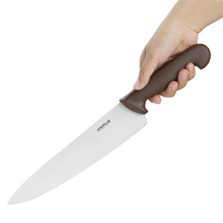 Kitchenware & Knives * | Top Sell Hygiplas Cooks Knife Brown 25.4Cm