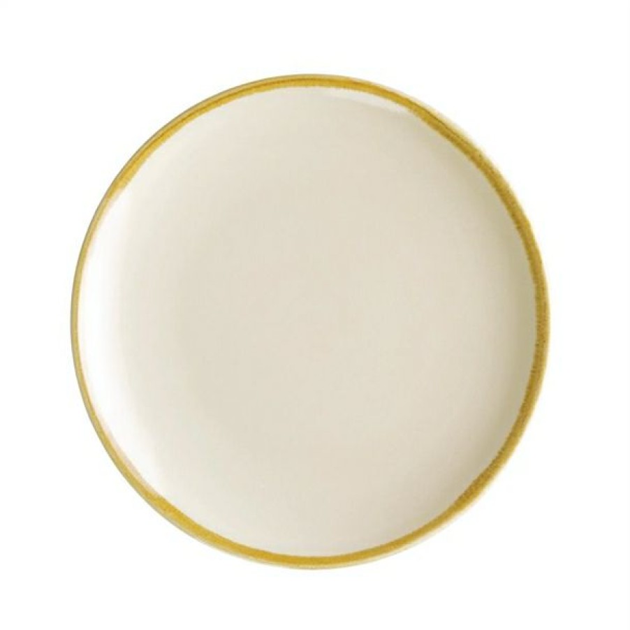 Crockery * | Bestsellers Olympia Kiln Sandstone Round Coupe Plates 180Mm (Pack Of 6)