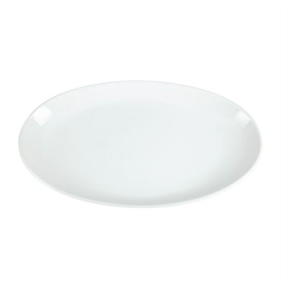 Crockery * | Reliable Quality Olympia Whiteware French Deep Oval Plates 500Mm