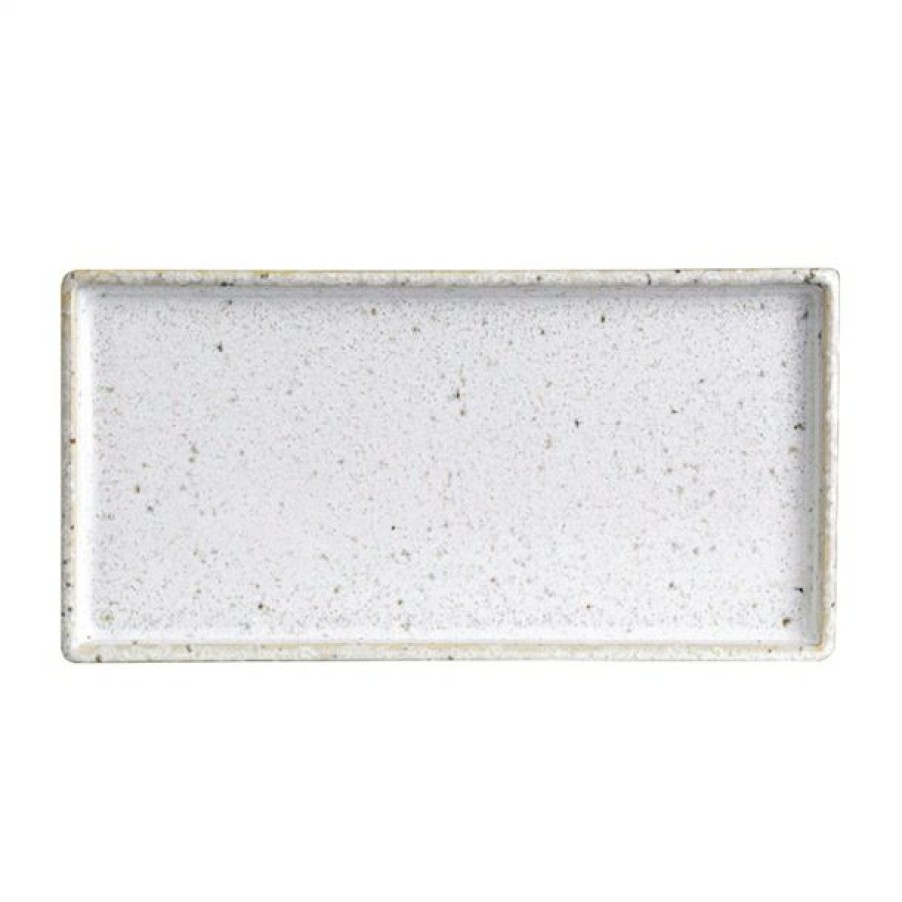 Crockery * | Premium Rene Ozorio Wabi Sabi Rectangular Trays Lichen 160Mm (Pack Of 24)