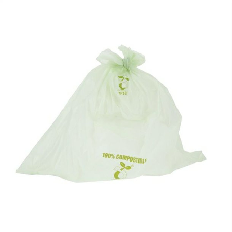 Consumables * | Quick Delivery Jantex Small Compostable Caddy Liners 10Ltr (Pack Of 24)