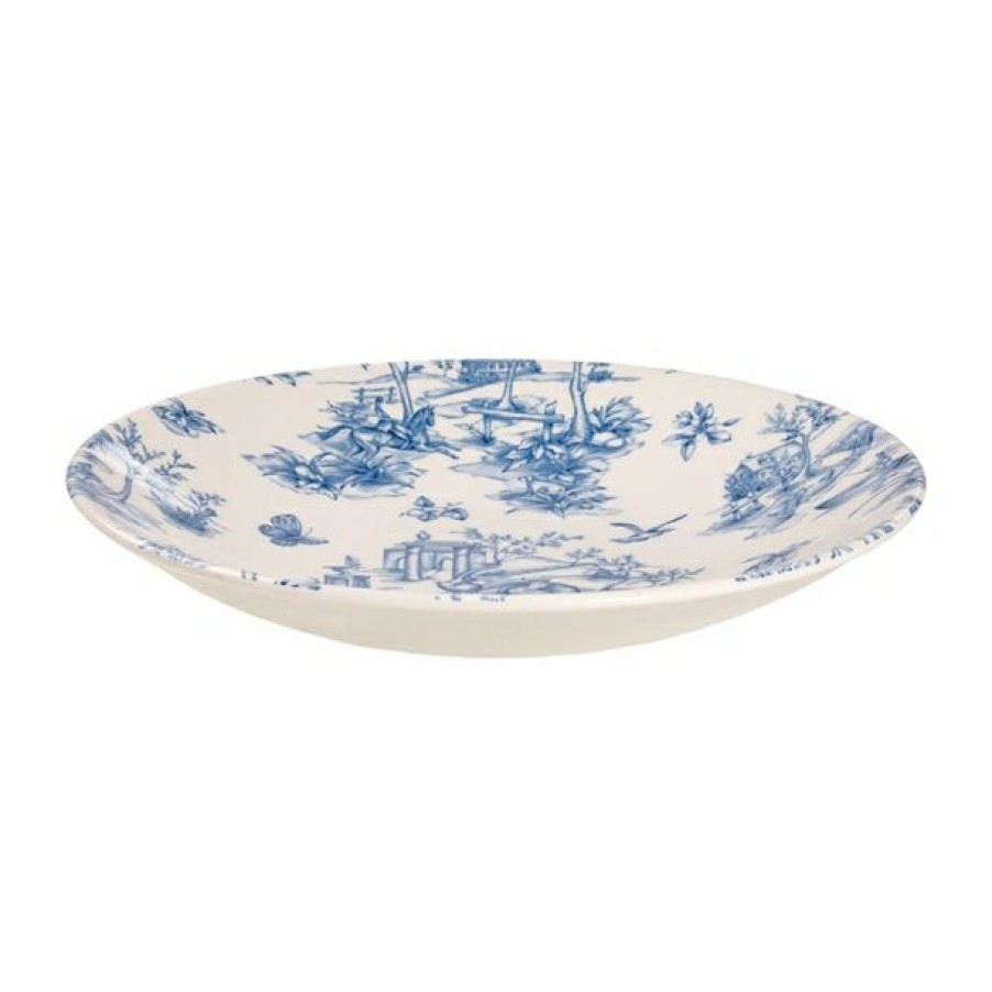 Crockery * | Free Delivery Churchill Vintage Prints Deep Coupe Plates Prague Toile 225Mm (Pack Of 12)