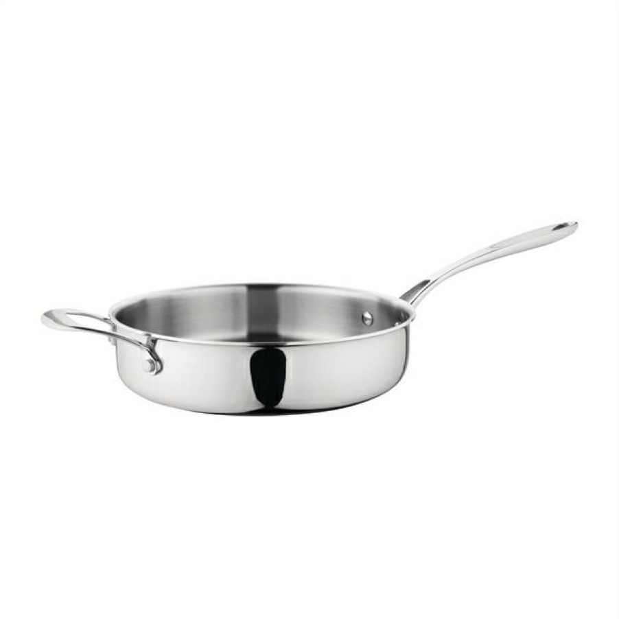 Kitchenware & Knives * | Free Delivery Vogue Tri Wall Saute Pan 280Mm